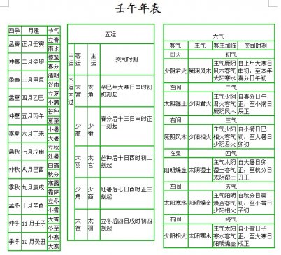 壬午 岁 运气 ▎五运六气